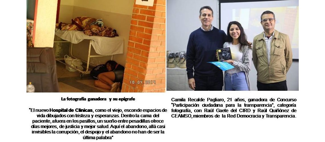 “Buscaba demostrar las condiciones de las personas de menos recursos económicos  que es donde se evidencia más las consecuencias de la corrupción”