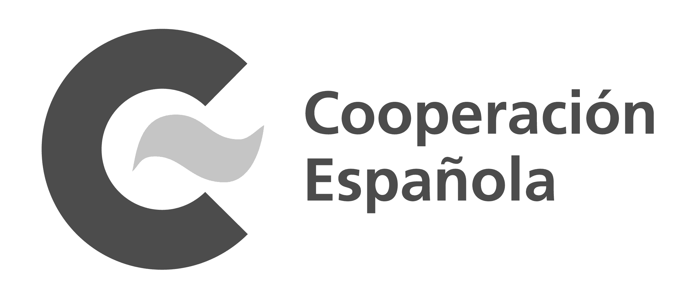 Cooperación española logo en negro