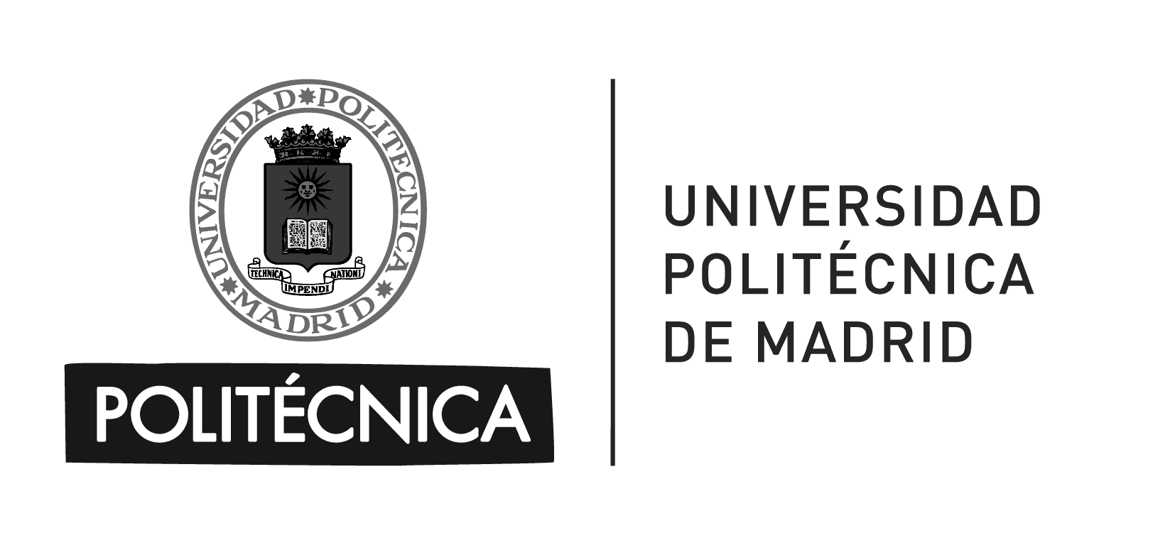 Universidad Politécnica de Madrid logo en negro